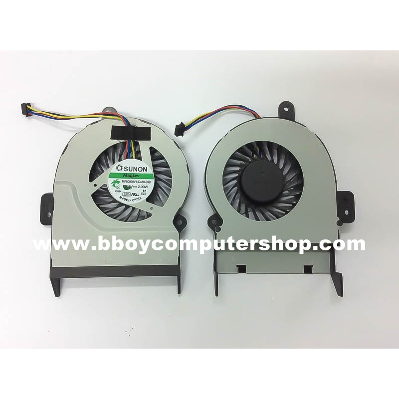 พัดลม โน๊ตบุ๊ต Asus X45A X45U X55A X55C X55U F55A F55C R503A R503C ,P/N MF60090V1-C480-S99 หนา 1.0 c