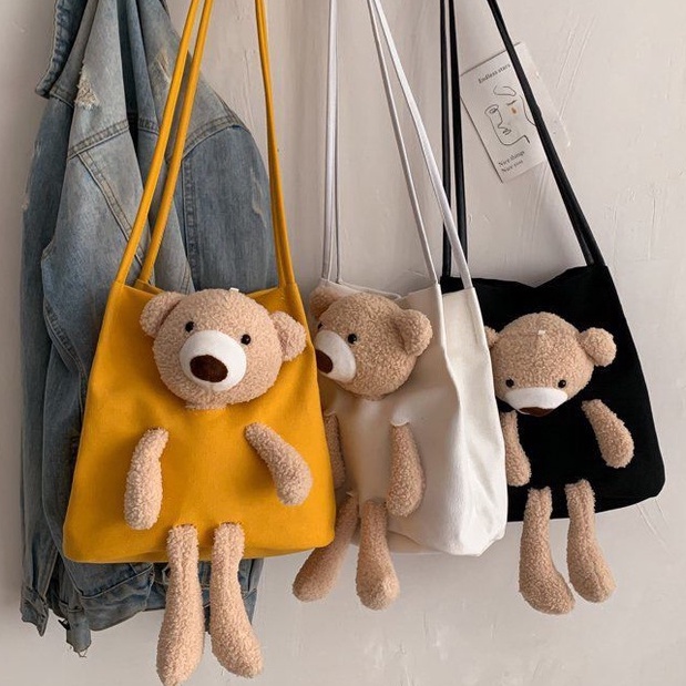 กระเป๋าสะพายข้างหมีน้อย ผู้หญิงสะพายข้างน่ารัก - รูปที่ 5