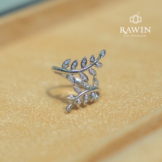 Rawin Diamonds แหวนใบมะกอก เสริมดวง