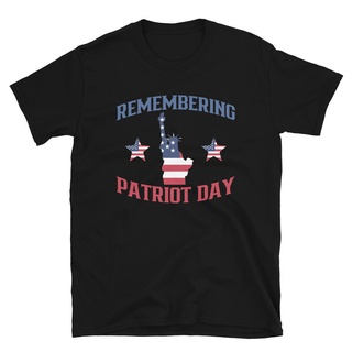 เสื้อยืด พิมพ์ลาย Nice Patriots Day Remembering Patriot Day Diy สําหรับผู้ชาย และผู้หญิงSize S-5XL