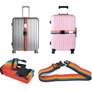 สายรัดกระเป๋าเดินทางขนาด 2นิ้ว ยาว 1.6 เมตร สายล็อคกระเป๋า Luggage Straps เพิ่มความแข็งแรงให้กระเป๋า ไม่ทำให้ซิปแตก