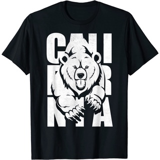 เสื้อยืด พิมพ์ลายโลโก้ Cali Fornia Republic Cali State Bear ขนาดใหญ่