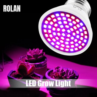 Rolan หลอดไฟปลูกต้นไม้ สเปกตรัม 5W AC220V LEDs 72 ดวง SMD2835 สําหรับปลูกพืช ดอกไม้ ไฮโดรโปนิก