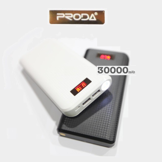 Remax Proda : แบตสำรอง : Power bank 30000 mAh with LCD