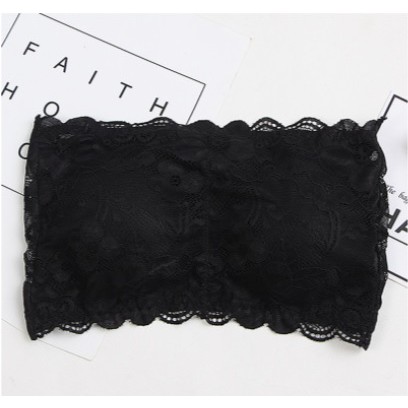 บรา ลูกไม้ น่ารักมาก เกาะอก นิ่ม Soft Lace Tube Top sexy bra คร้อป ท้อป ราคา ถูกที่สุด ดีลบีเคเค แกลเลอรีภาพที่ 5