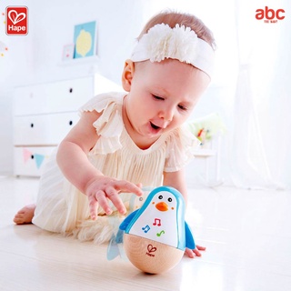 Hape لعبة خشبية موسيقية البطريق المتأرجح الرنّان Penguin Musical Wobbler لعبة تنمية مهارات من عمر 6 أشهر فأكثر صورة 3