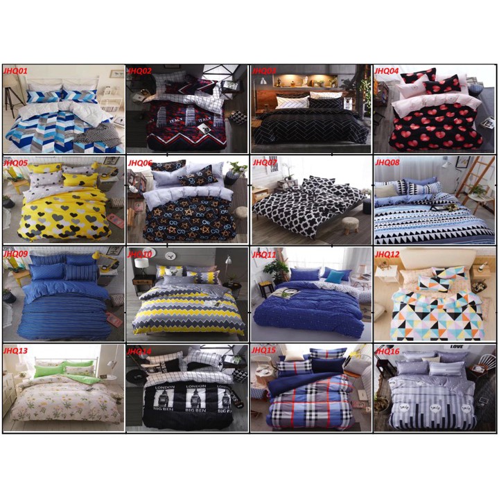 ผ้าคลุมเตียง/ผ้าปูที่นอน 4 in 1 Queen/Set Cadar Queen/Cadar Queen/ผ้าปูที่นอน/Cadar Queen/Cadar Geta