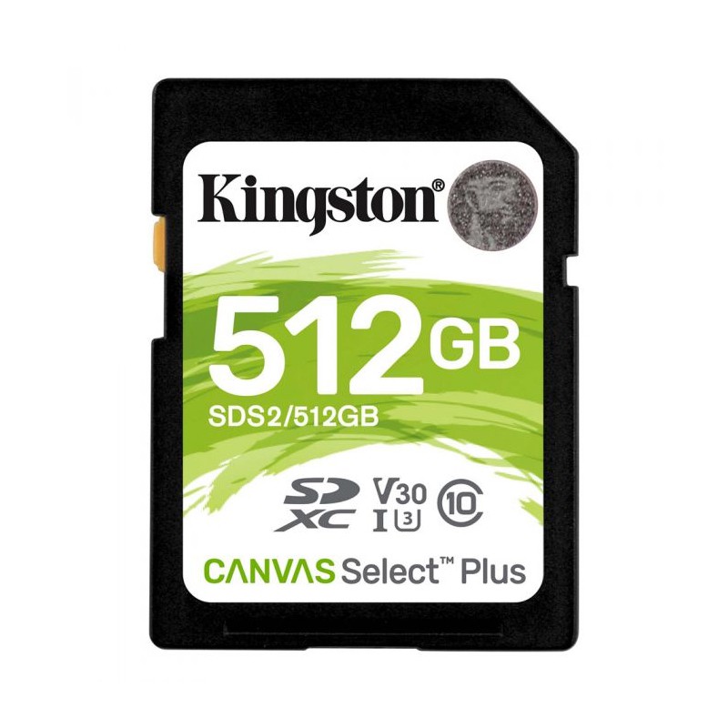 KINGSTON SD CARD CANVAS SELECT PLUS 512GB (SDS2/512GB)