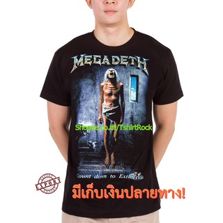 เสื้อยืดวินเทจเสื้อวง Megadeth เสื้อ เมกาเดธ ร็อคในตำนาน ลายอมตะ เสื้อวินเทจ RCM1544S-5XL