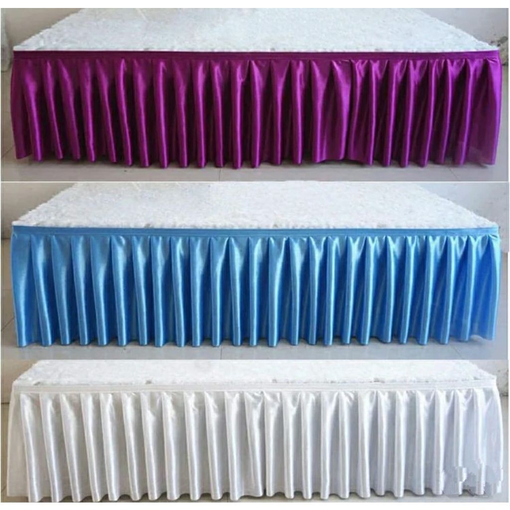 TABLE DECORATION/TABLE SKIRT/TABLE SKIRT WITH Ruffles 30CM HEIGHT X 400CM LENGTH