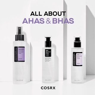 พร้อมส่ง 🐌Cosrx AHA/BHA Clarifying Toner: AHA7 Whitehead liquid / Advanced Snail 96 Mucin Power Essence 100ml