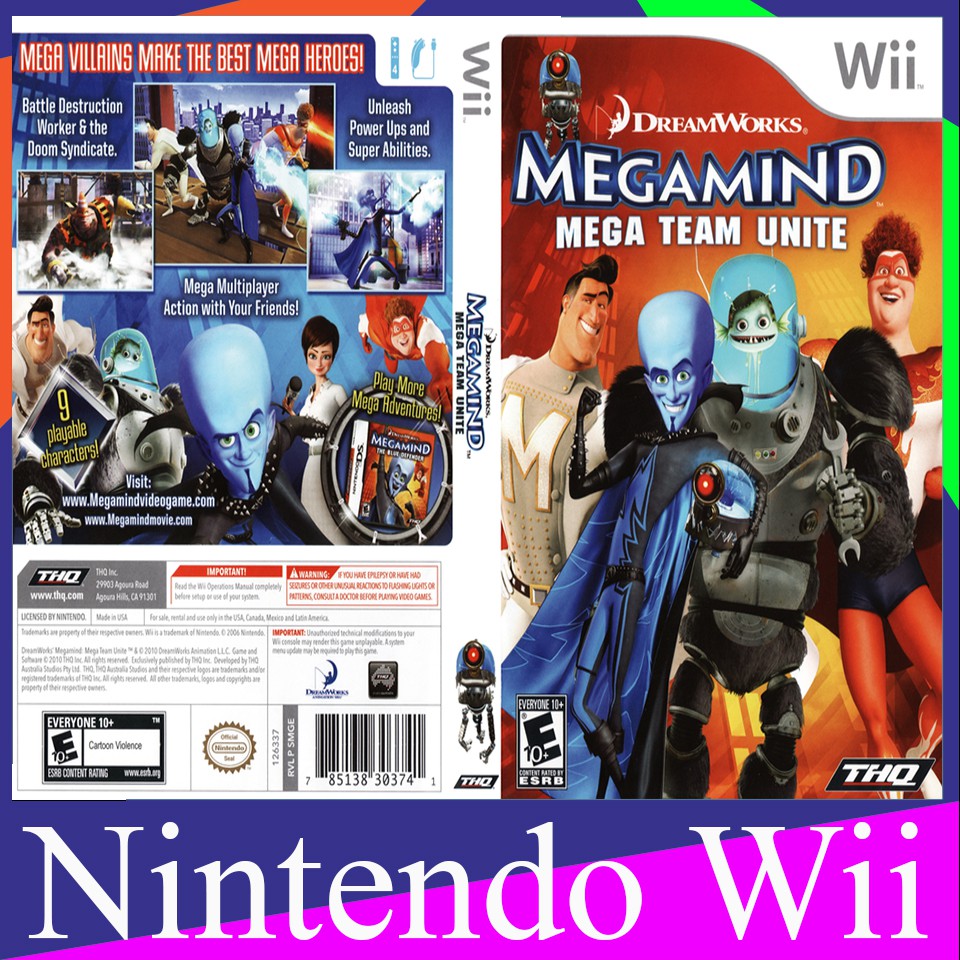 WIIGAME : Megamind Mega Team Unite