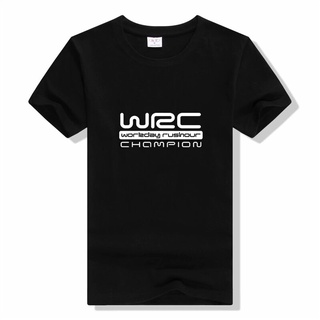 แขนสั้นcrew neckเสื้อยืดแขนสั้น พิมพ์ลายโลโก้ WRC World Rally Championship สไตล์ยุโรป และอเมริกา แฟชั่นฤดูร้อนS-XXXXL