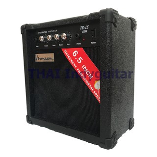 แอมป์เบส 15W. TB-15 และ 40W. TB-40 VERMAAN ระบบเสียง 3 bands EQ ลำโพงเกรดดี 6 และ 8 นิ้ว ลำโพง Bass performance