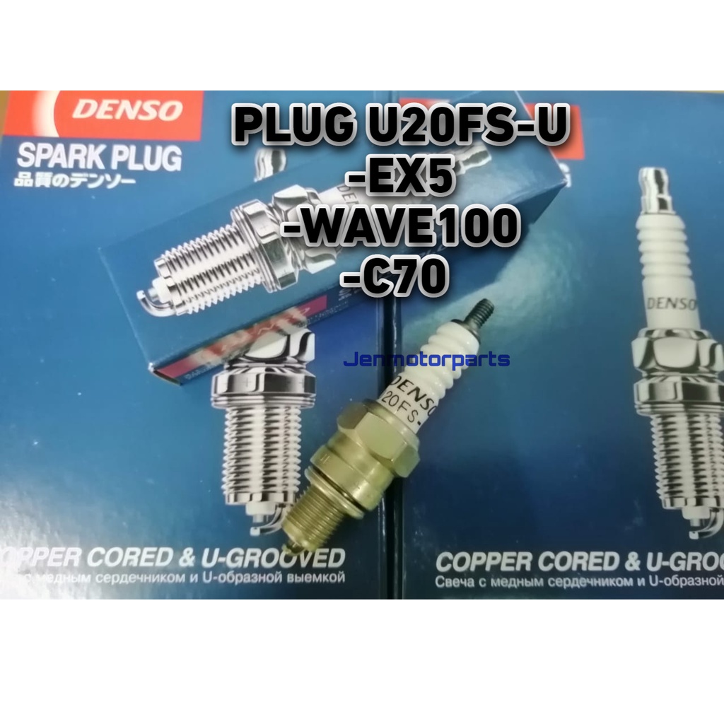 DENSO PLUG U20FS-U PLUG EX5 WAVE100 C70 SPARK PLUGS