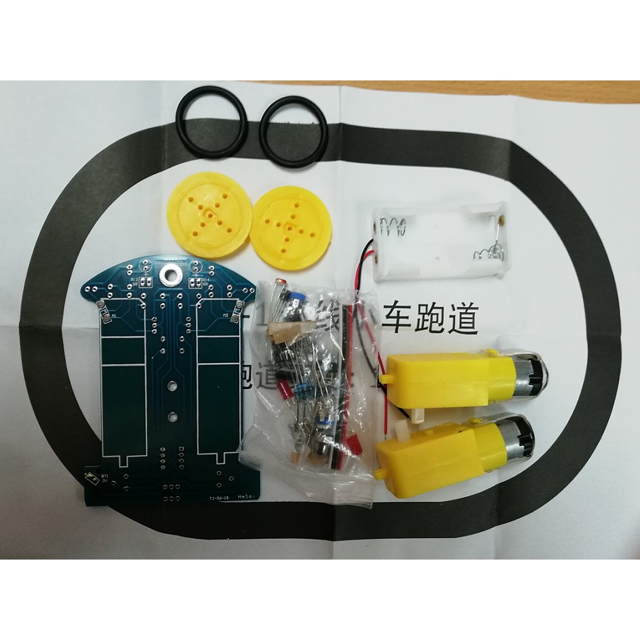 ชุดเรียนรู้ Tracking Car รถอัจฉริยะ (มีแบบประกอบสำเร็จหรือจะไปประกอบเอง) DIY D2-1 วิ่งตามเส้น ร้านค้