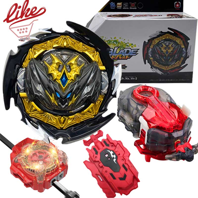 Laike Beyblade เดี่ยว Beyblade Burst B180 Dynamite Belial พร้อม DB B184 LR Launcher Beylauncher Beyb