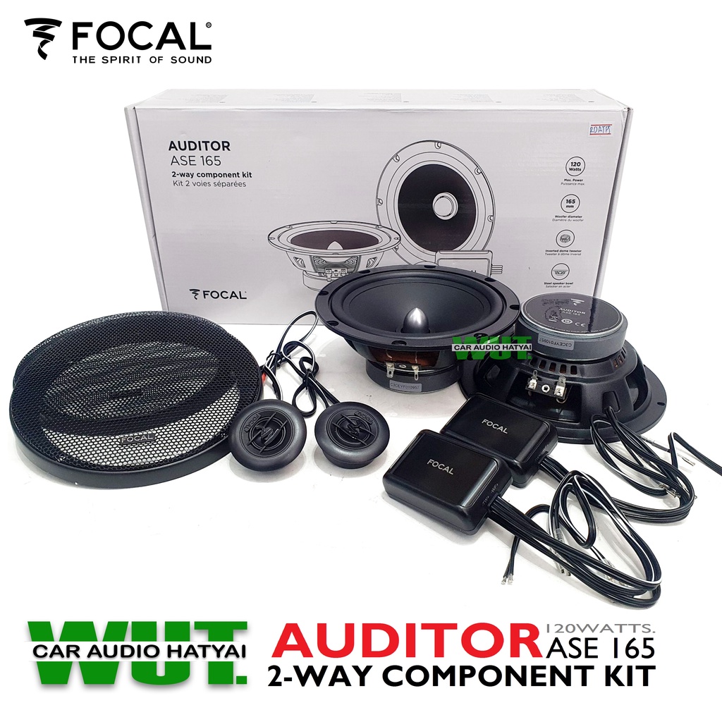 FOCAL AUDIOTOR ลำโพงรถยนต์ ลำโพงเสียงกลาง แหลม ลำโพง6.5นิ้ว ลำโพงแยกชิ้น 2-way 2ทาง กำลังขับ 120วัตต