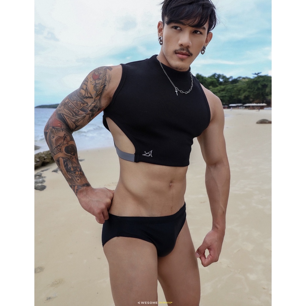 T118 เสื้อครอปดีไซส์สุดเท่สำหรับผู้ชาย Awesome Sport — صورة 6