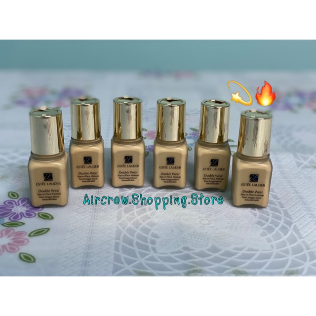 💯แท้ แอร์ซื้อ 7ml รองพื้น สี 1W1 Bone Estee Lauder Double wear Stay-in-place Makeup