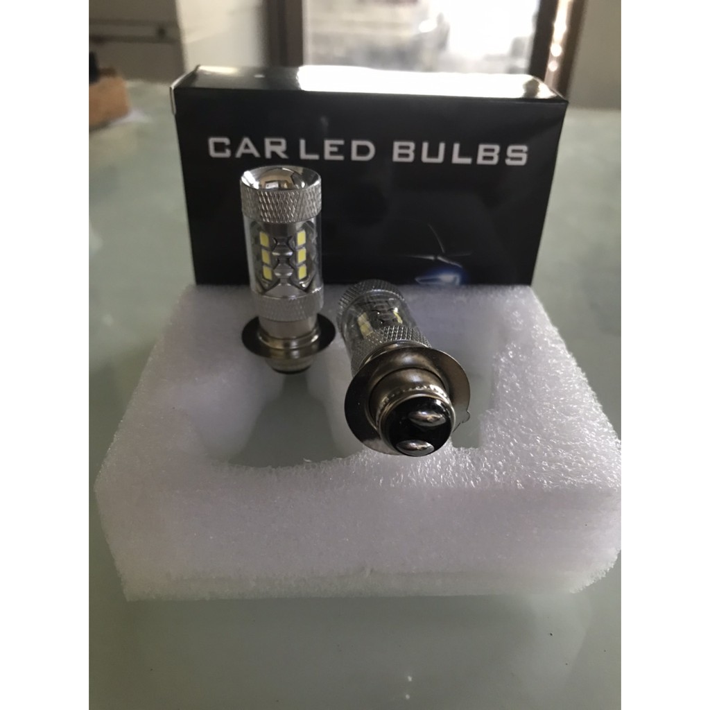 ไฟหน้ารถจักรยานยนต์ LED H6 80W 16led ไฟตัดหมอก PX15D BA20D ไฟหน้ารถจักรยานยนต์