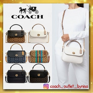 Coach MARLIE TOP HANDLE SATCHEL IN SIGNATURE