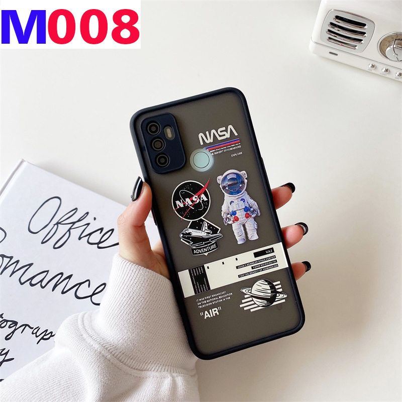 เคสแข็งการ์ตูนเคสโทรศัพท์ป้องกันเต็มรูกล้องใช้กับ Oppo Reno 5 4 A95 A16 ...