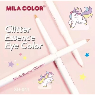 NO.XH-041 🦄อายแชโดว์ แบบแท่ง ไฮไลท์ดอลลี่อาย🦄 MILA COLOR Stick Sugar Glotter ติดทนนาน กันน้ำ พร้อมส่ง