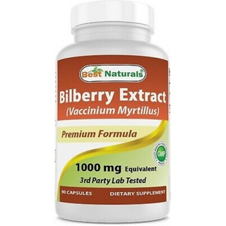 Best Naturals Bilberry Extract 1000 mg 90 Capsules