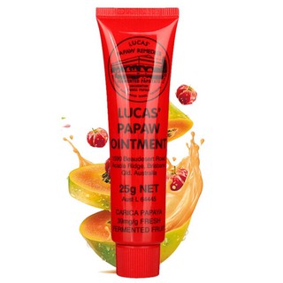 Lucas Papaw Ointment 25g บาล์มสารพัดประโยชน์จากออสเตรเลีย ด้วยส่วนผสมจากมะละกอพันธุ์ Carica ช่วยเติมความชุ่มชื่น.