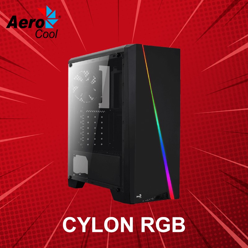 เคสคอม AEROCOOL รุ่น CYLON RGB ประกันศูนย์ 1 ปี