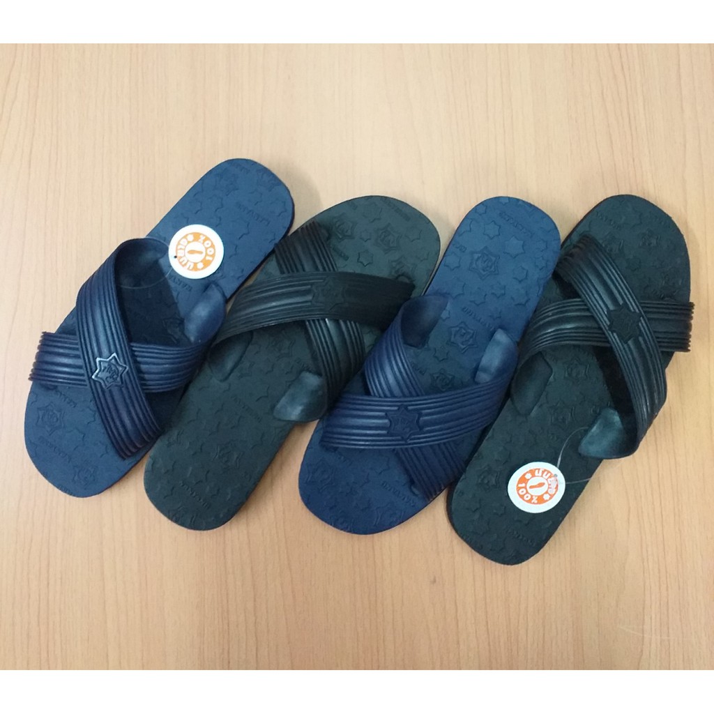 รองเท้าแตะแบบสวมฟองน้ำช้างดาวหูไขว้ 8หู จากนันยางไซส์9.5-11.5