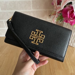 แท้💯📌Tory leather long wallet(Black)