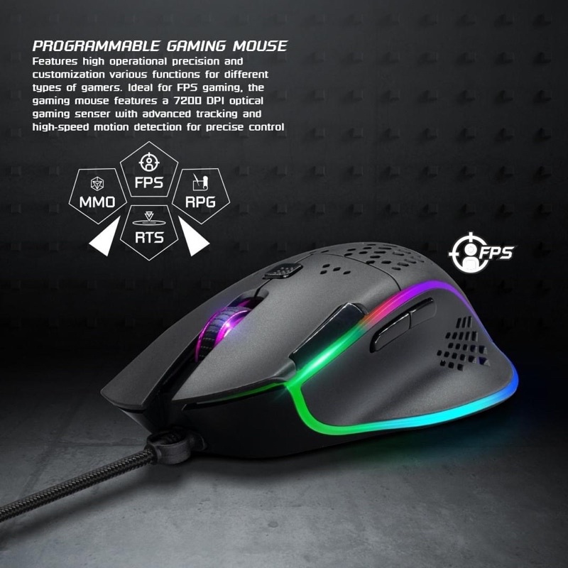 NUBWO X42 SOLAKA GAMING MOUSE เมาส์มาโคร เมาส์เล่นเกมส์ เมาส์เกมมิ่ง