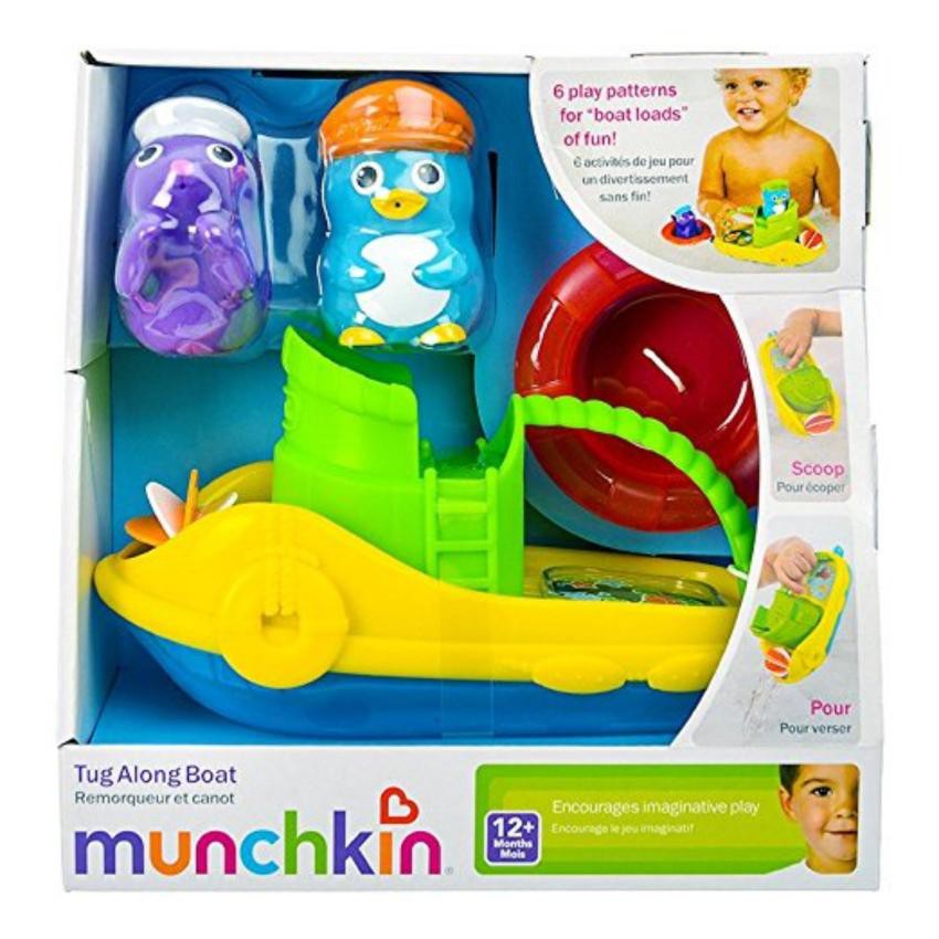 Munchkin : MNK15601# ของเล่นในน้ำ Tug Along Boat Bath Toy (15611)
