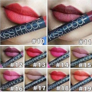 (พร้อมส่ง)3️⃣9️⃣฿ เท่านั้น!! ลิปจูบไม่หลุด(เบอร์11-19)Menow Kiss Proof Soft Lipstick