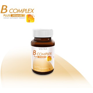 Vistra B Complex plus Minerals วิสทร้า บีคอมเพล็กซ์ พลัส มิเนอรัล#30เม็ด