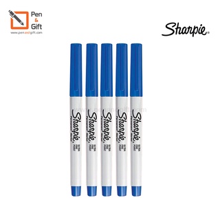 5 pcs. Sharpie Ultra Fine 0.3 mm Permanent Markers Original Colors  - 5 ด้าม Sharpie ชาร์ปี้ Ultra Fine [Penandgift]