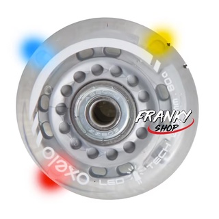 [พร้อมส่ง] ล้อและลูกปืนอินไลน์สเก็ตสำหรับเด็ก 2 Kids Skate Wheels With Bearings 63 Mm 80A Flash