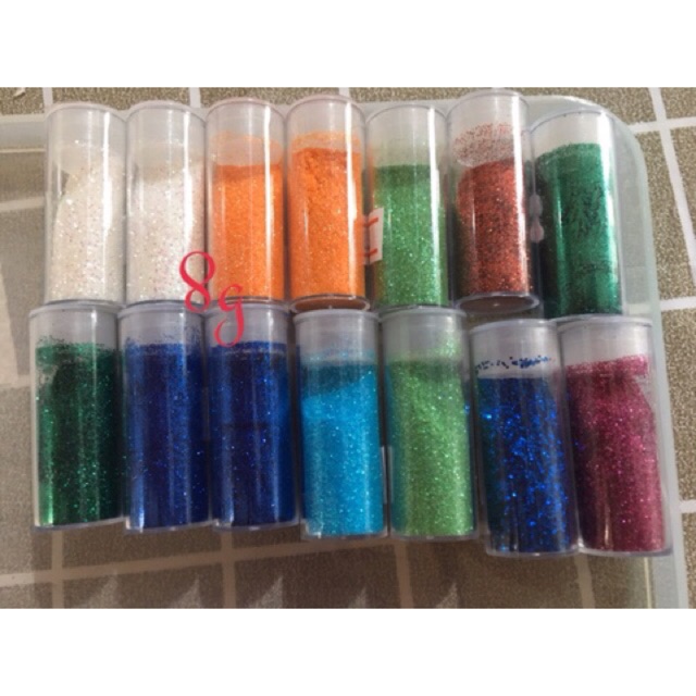 กากเพชร กากเพชรDiy งานประดิษฐ์ ขนาด8กรัม6กรัมคละสี พร้อมส่ง