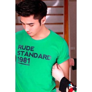 rudedog เสื้อคอกลม ชาย หญิง   รุ่น Standard สีเขียว