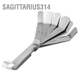 Sagittarius314 Stainless Steel Curved Feeler Gauge Ruler Welding Inspection Tool 0.05-1.00mm