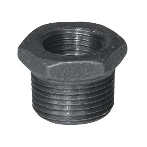 ลดเหลี่ยม สติมดำ 1/4” - 2" เกลียว เหล็ก  Hex Bushing Black Malleable iron