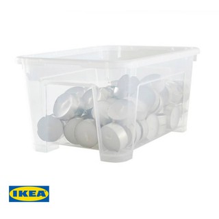 IKEA กล่องพลาสติก+ฝา SAMLA 28x19x14 ซม.