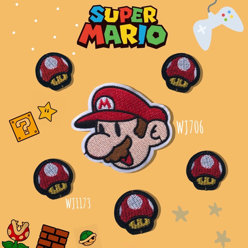 DIY Patches ตัวรีดติดเสื้อผ้า กาวในตัว กระเป๋า รองเท้า รีดกับวัสดุที่เป็นผ้าได้หลากชนิดหรือนำไปเย็บ ปะเสื้อผ้า งานปักผ้า