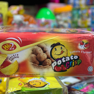 Win2 Potato Crackers Tomato Flavour 20g มี30ซอง