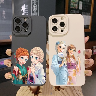 เคสโทรศัพท์มือถือ ขอบสี่เหลี่ยม ลาย Frozen Elsa Anna สําหรับ Infinix Hot 12i 10S 11 10 Play 11S 10i Smart 6 HD X6511 X657B X6512 Note 12 G96