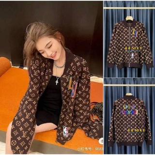 Jacket หรูมาก งานป้ายHiend แต่งอะำหล่ซิป รูดได้จริง ใส่เป็นเสื้อคลุม ไหมพรมแขนยาว ผ้าเนื้อเนียนนุ่มละมุน