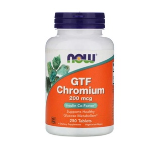 NOW Foods, GTF Chromium, 200 mcg, 250 Tablets