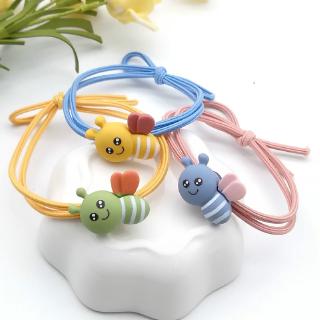 ยางรัดผึ้งน้อยน่ารัก แหวนผมเกาหลี อุปกรณ์ผมหญิงทันสมัย Cute little bee rubber band Korean hair ring Fashionable female hair accessories